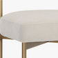 Vivi Counter Stool, Antique Brass and Ivory
