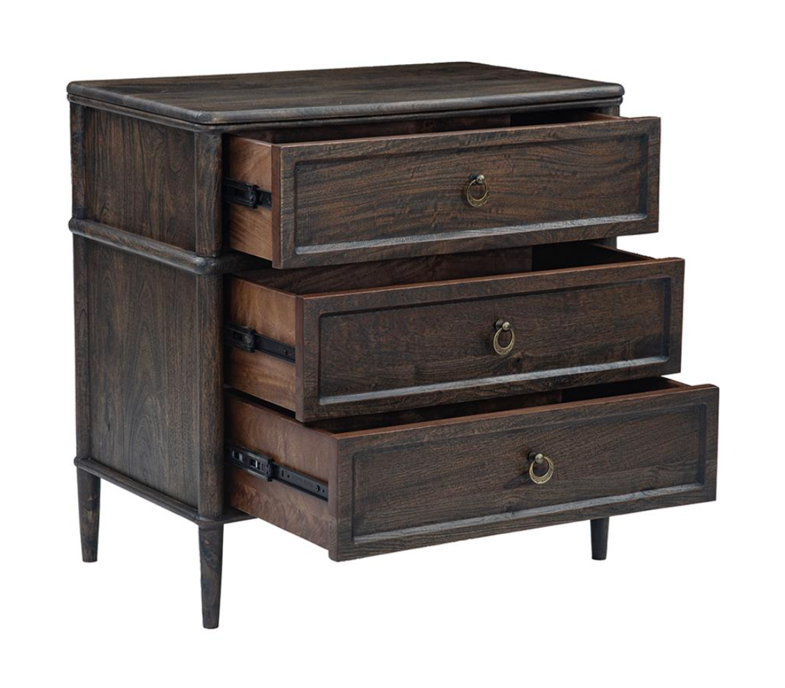 Hampton Nightstand, Dark Brown