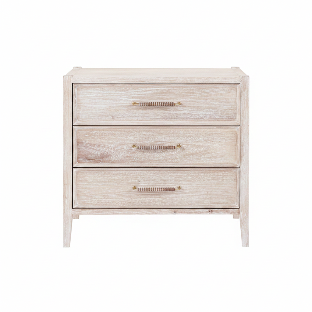 Amanda Nightstand, Whitewash