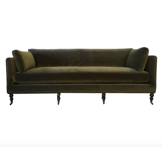 Andrienne Sofa, Vintage Velvet Olive
