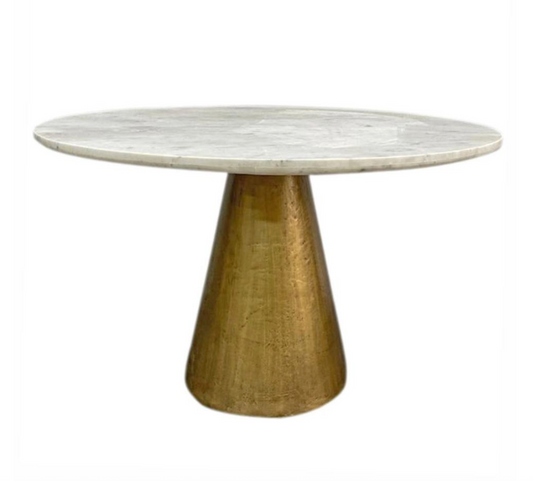 Dayton Round Marble Dining Table, 48"