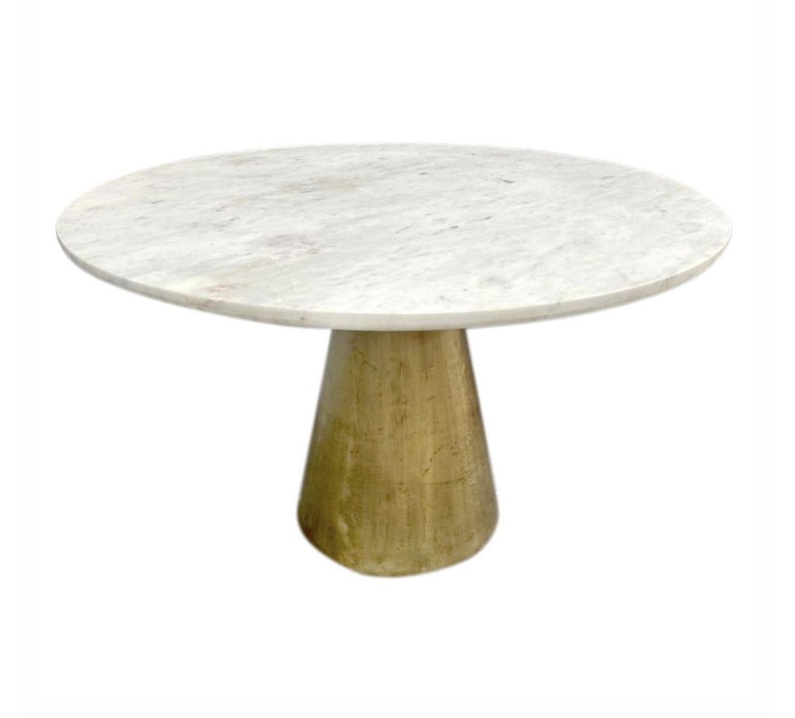 Dayton Round Marble Dining Table, 48"