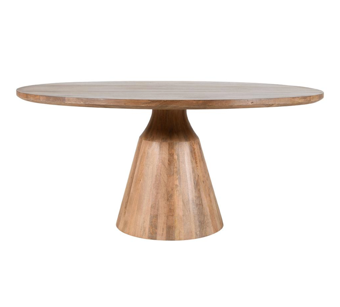 Oliver Dining Table, Medium Brown