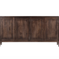 72" Charlotte Narrow Sideboard, Dark Brown