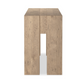 Abaso Console Table, Whitewash Oak