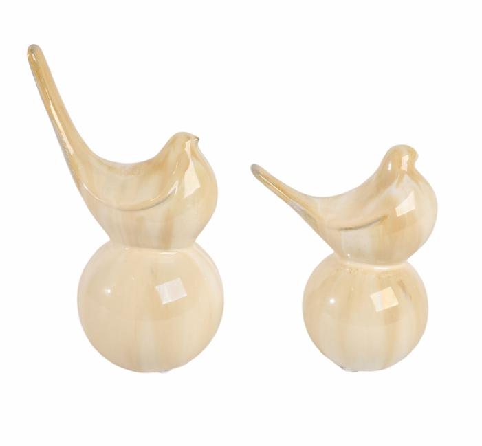 Bellevue Ceramic Birds, Set of 2