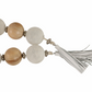 56" Glass and Wood Beaded Garland