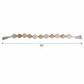 56" Glass and Wood Beaded Garland