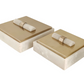 Ascend Alabaster and Metal Box (Various Sizes)