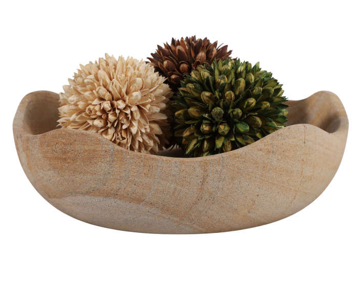 14" Palmanian Stone Bowl
