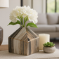 5" Gray and Tan Ceramic Vase