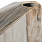 5" Gray and Tan Ceramic Vase