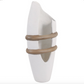 18" Ravenna White Vase