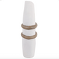 18" Ravenna White Vase