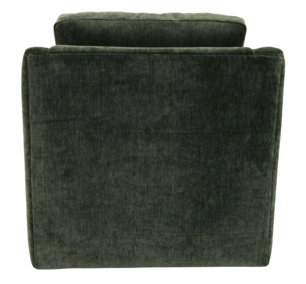 Melody Swivel Chair, Kale Velvet