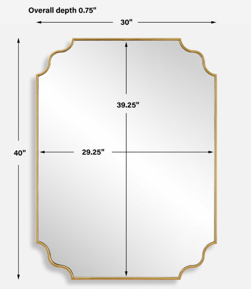 Lennyn Gold Mirror
