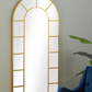 Gold Metal Arched Mirror