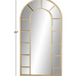 Gold Metal Arched Mirror