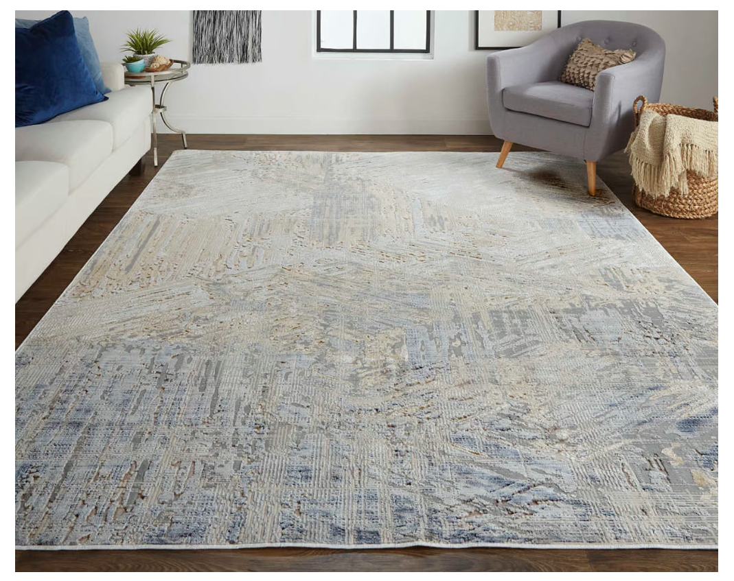 Laina Rug, Gray/Beige (Various Sizes)