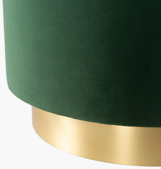 Roxeanne Ottoman, Dark Green