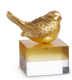 Gold Bird On Two Toned Block (Various Styles)