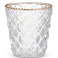 Gold Rim Glass Votives (Various Styles)