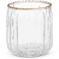 Gold Rim Glass Votives (Various Styles)