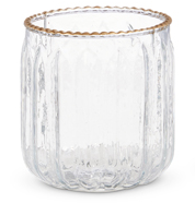 Gold Rim Glass Votives (Various Styles)