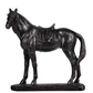 Black Polyresin Horse Accent