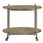 Oval Wooden Bar Cart