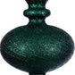 8.2" Midnight Green Swirl Finial Ornament (Various Styles)