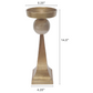 Aluminum Pillar Candle Holder w/ Antique Gold Finish (Various Sizes)