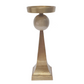 Aluminum Pillar Candle Holder w/ Antique Gold Finish (Various Sizes)