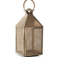 Antique Gold & Woven Cane Lantern w/ Drop Handle (Various Sizes)