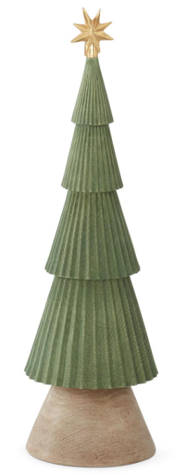 Green/Natural Wood Accordion Tree (Various Sizes)