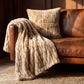 Ruched Rabbit Double-Sided Throw, 50"x80"