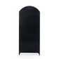 Belaire Arched Iron Cabinet, Black