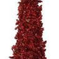 Red Glittered Cone Tree (Various Sizes)
