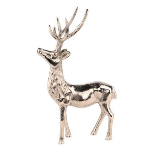 17.5" Silver Aluminum Deer