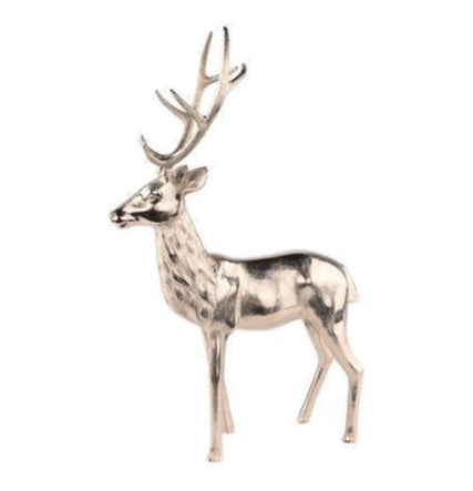 26" Silver Aluminum Deer