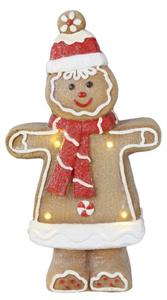 Lighted Gingerbread w/ Hat and Scarf