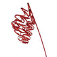 31" Curly Glitter Ribbon Pick, Red