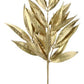 23" White Willow Leaf Spray, Gold