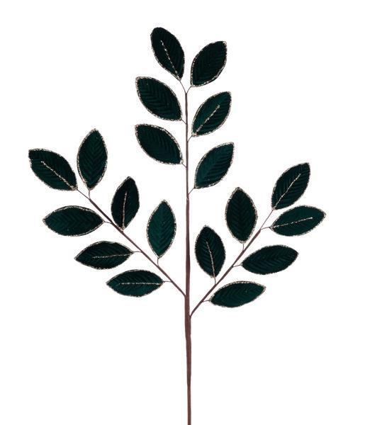26" Leaf Spray, Emerald Green