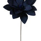 19.5" Velvet Sunflower Stem, Midnight Blue