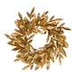 24" Bay Leaf Wreath, Gold