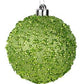 120MM Sequin Glitter Ball Ornament, Lime Green