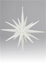 Moravian Star Ornament, White