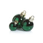 5" Metallic Glass Oversized Ball Ornament LED, Green