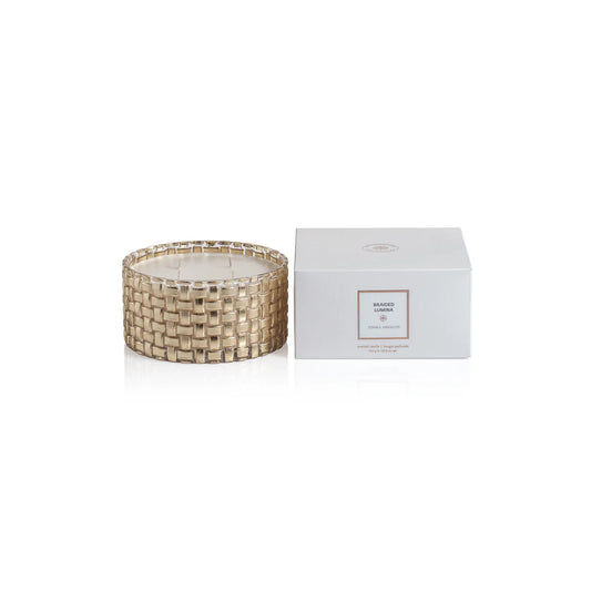 Braided Lumina Scented Candle, Four Wick